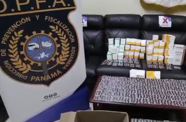 Retienen medicamentos de presunto contrabando valorados en $10 mil