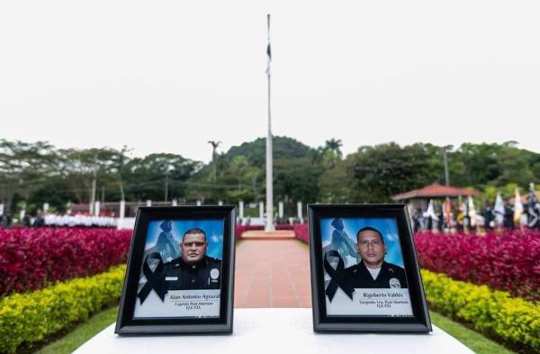 Dan último adiós a uniformados de la Policía Nacional