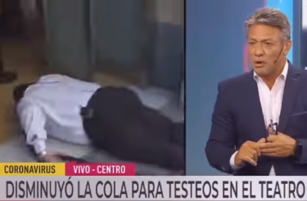 A reportero le dio un 'faracho' en vivo por ola de calor en Argentina