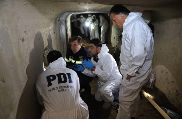 Detenidas cinco personas en Chile por excavar un túnel para robar un banco