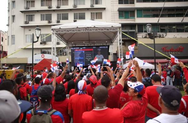 La celebración del segundo gol de Panamá en el Mundial de Rusia