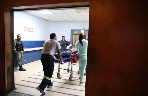 Herido está en Sala de Trauma del Hospital Santo Tomás
