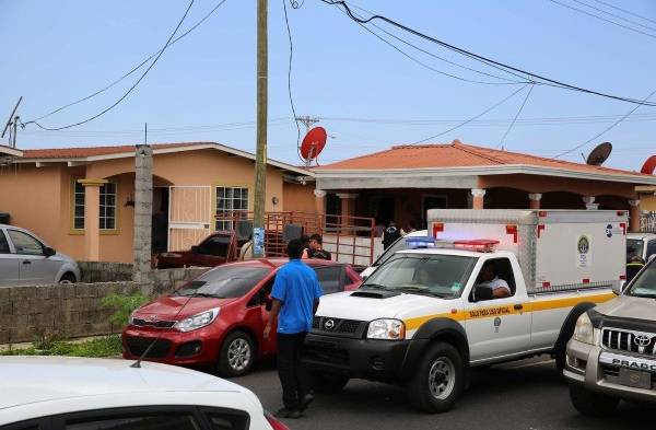 Residencia donde se produjo la tragedia en La Colina la mañana del domingo