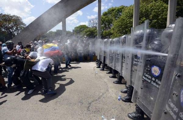 Protestas en Venezuela.