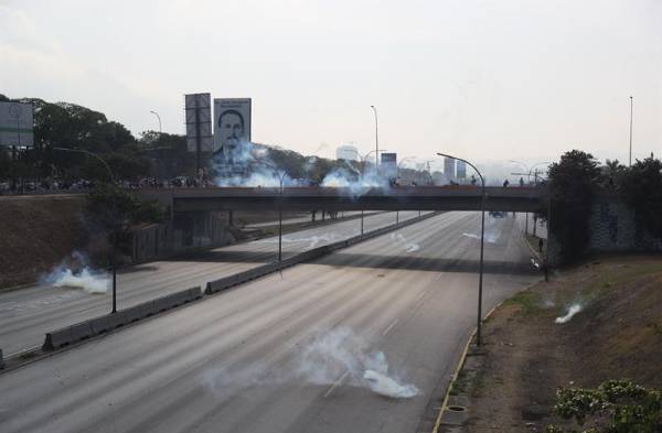 Tensión en las calles de Caracas&nbsp;