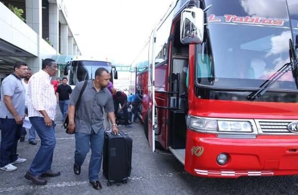 Los ‘Nicas’ se trasladaron vía terrestre a la ciudad de Chitré, en Herrera, donde está ubicado el Estadio Rico Cedeño.