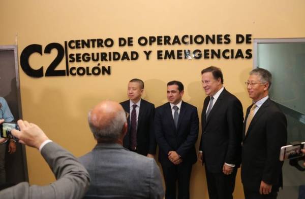 Varela inaugura Centro de Operaciones de Seguridad y Emergencias en Colón 