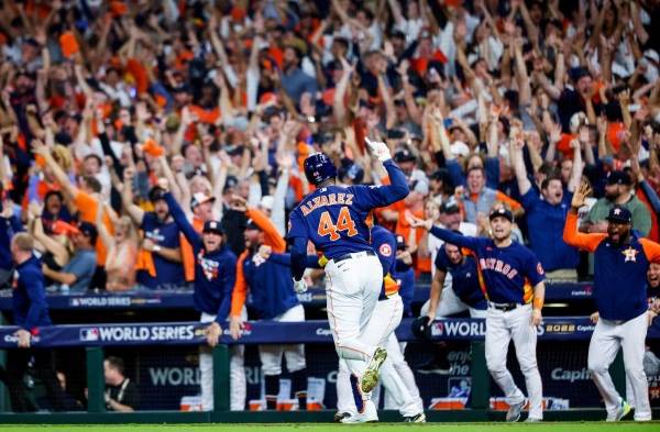 Los Astros ganaron la Serie Mundial en su casa.