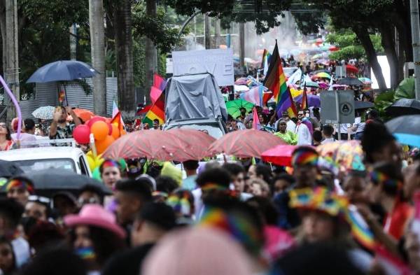 Cientos de personas participaron de la marcha del Orgullo Gay