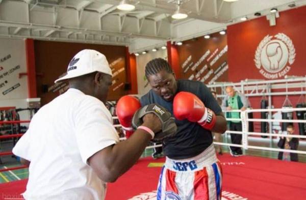 ‘El Felino’ entrenando.