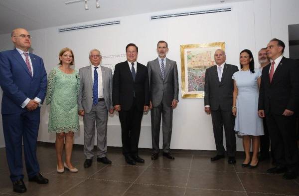 El rey Felipe VI recorre ruinas de Panamá Viejo