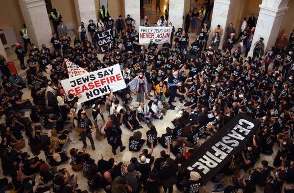 Miles de palestinos se toman el Capitolio en Estados Unidos