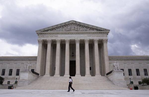 Vista exterior del Tribunal Supremo de Estados Unidos