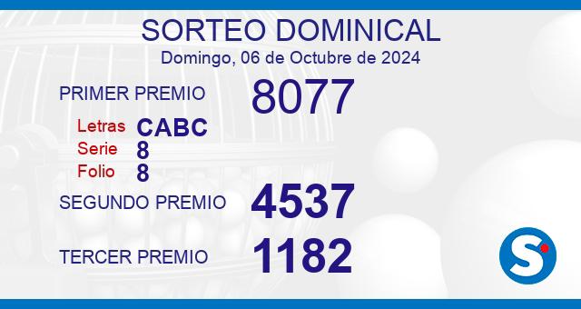 Lotería del 6 de octubre de 2024