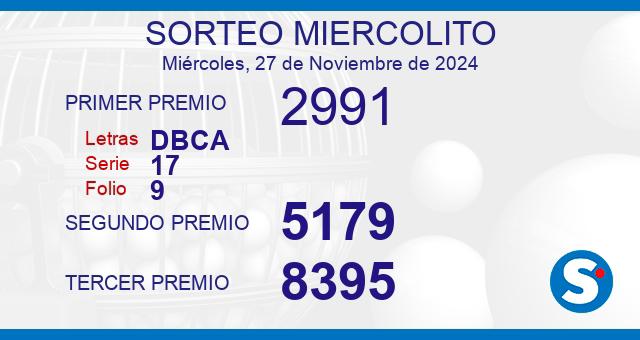 Lotería del 27 de noviembre de 2024