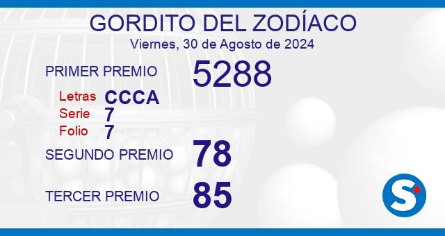 Gordito de Zodíaco del 30 de agosto de 2024