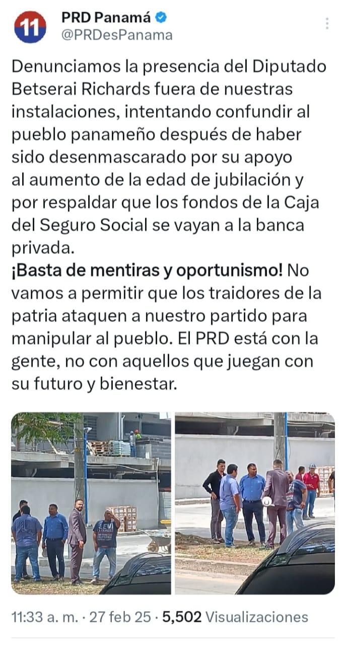 Betserai llama ‘hipócritas’ al PRD