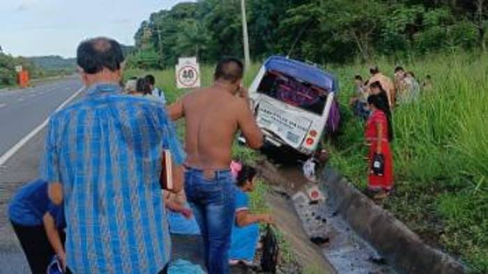 La emergencia provocó un congestionamiento vehicular.