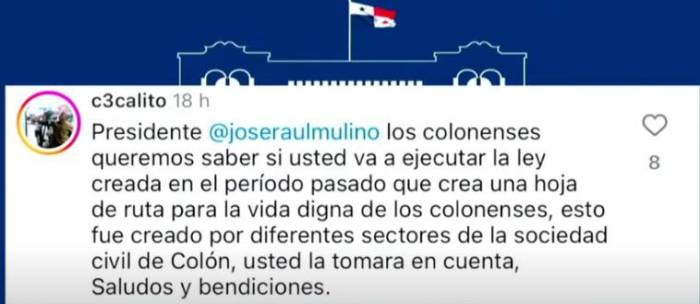 No meto a nadie preso y Colón está casi perdido, las respuesta de Mulino a las preguntas de los cibernautas