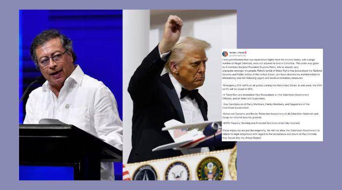 Trump anunció las sanciones contra Colombia en un post en su red Truth Social.