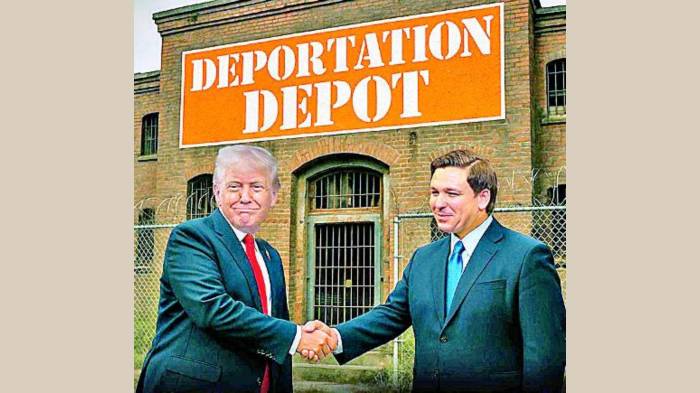 Estados Unidos anuncia su cárcel ‘Depósito de deportación’