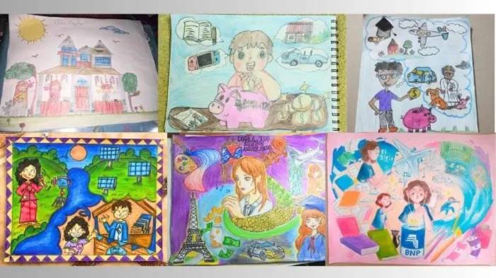 Dibujos ganadores de otros concusos que realiza El Siglo.