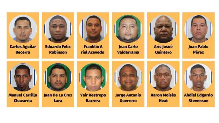 La Policía Nacional difundió la lista como parte de una ofensiva contra el crimen organizado.