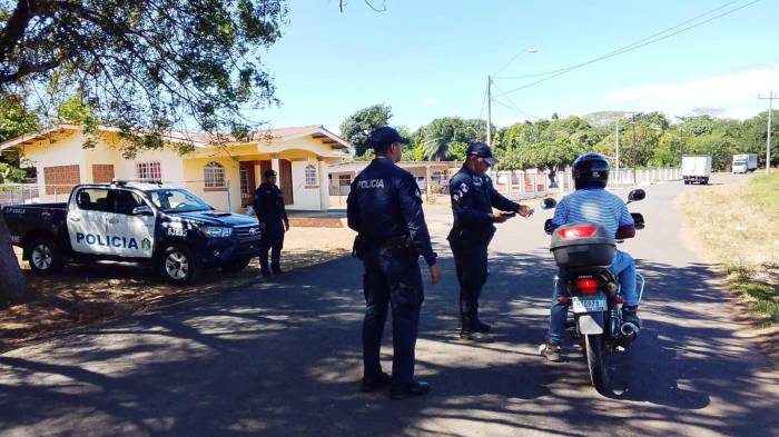 Puntos de control y retenes fueron instalados en distintos sectores de la provincia.