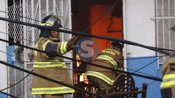 Inmuebles se queman en El Chorrillo