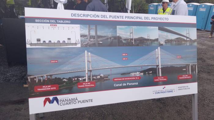 Empiezan obras del cuarto puente sobre el Canal de Panamá