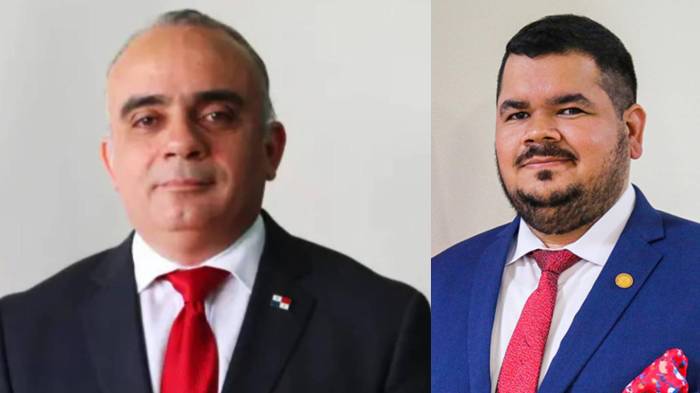 Rector de la UMIP, Víctor Luna Barahona junto al vicerrector académico,Roberto Aparicio Alvear.