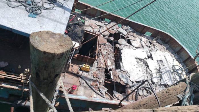 Residentes del área denunciaron a través de las redes sociales el mal estado en que se encuentra el puerto de Vacamonte y exigieron a las autoridades competentes tomar cartas en el asunto para evitar accidentes.