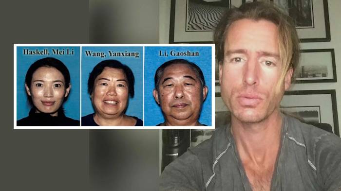 Asesinó a su esposa, Mei Li Haskell, y a sus suegros, Yanxiang Wang y Gaoshan Li.