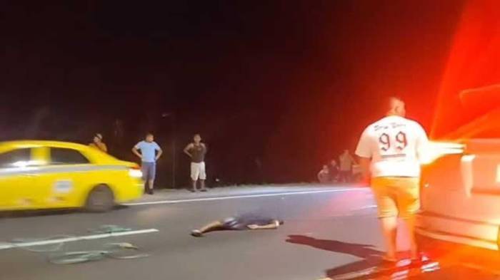 La víctima fue impactada por un taxi en el sector de Dos Ríos, Buena Vista.