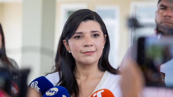 La ministra de Trabajo y Desarrollo Laboral, Jackeline Muñoz de Cedeño