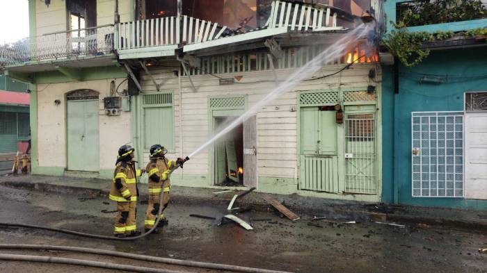 Inmuebles se queman en El Chorrillo