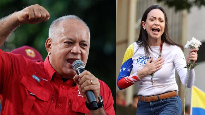 Diosdado lanza amenaza sobre María Corina: ‘Si a nosotros nos aprietan, nosotros la apretamos’
