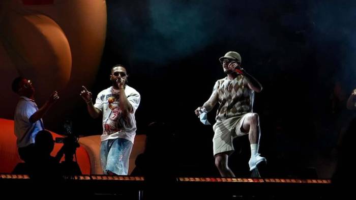 Kapo (d) encendió la energía del público en el Festival Náutico con una presentación vibrante y multitudinaria.