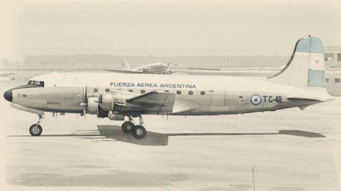 Pintura inspirada en el TC-48 que desapareció sobre la provincia de Bocas del Toro, el 3 de noviembre de 1965. Todavía se busca en aguas bocatoreñas.