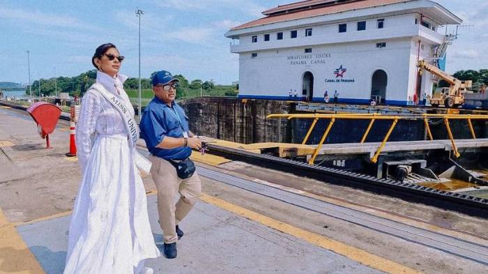 Sheynnis Palacios conoce la historia y misión del Canal de Panamá