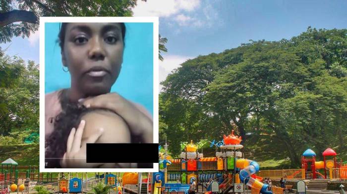 ¡Pasó el susto de su vida! Intentaron raptar a su niña en el parque Omar [VIDEO]