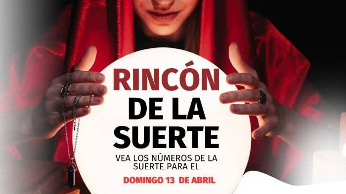 Pirámide para el sorteo del 13 de abril