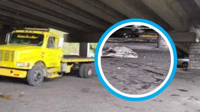 ¡Atropello fatal! Camionero no vio a indigente y lo aplastó