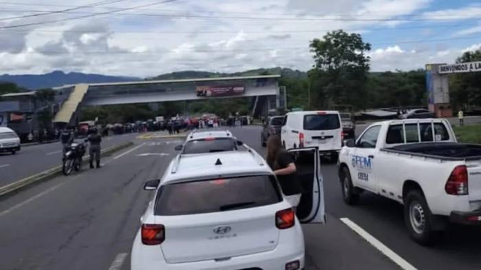 En Chiriquí hubo cierre de calles varias horas.