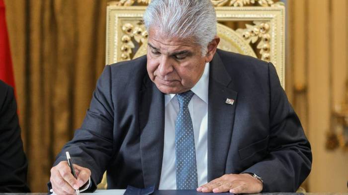 El presidente José Raúl Mulino sancionó esta tarde la ley que ratifica la incorporación de Panamá como Estado Asociado al Mercosur.