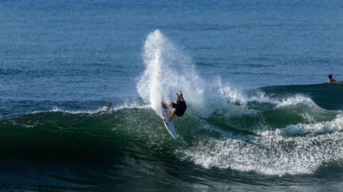 Teo Gale Grani durante la competencia.