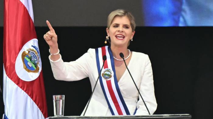 La presidenta de Costa Rica, Laura Fernández Delgado.