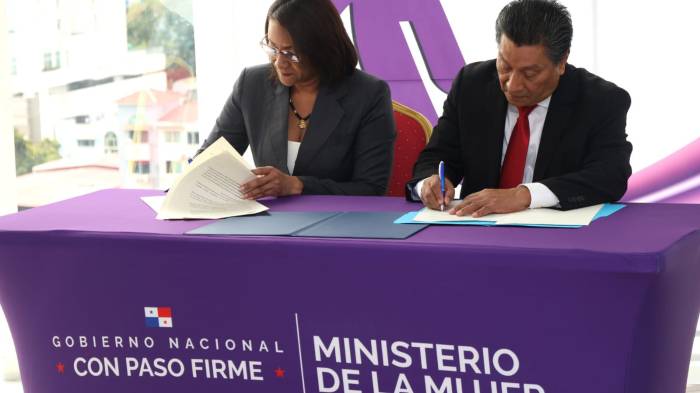 La Ministerio de la Mujer y la Facultad de Economía de la Universidad de Panamá firmaron un Memorando de Entendimiento.