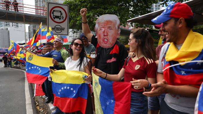 Venezolanos en Panamá celebran captura de Nicolás Maduro