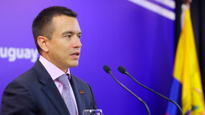 Daniel Noboa presidente de Ecuador.